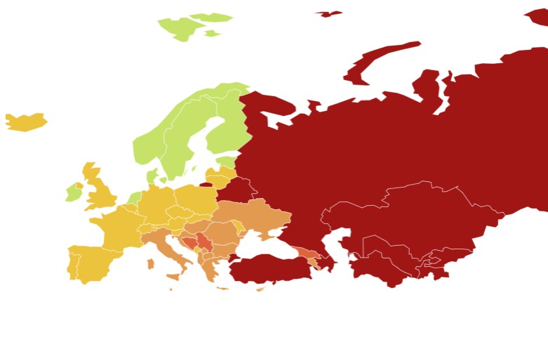 Declino globale della libertà di stampa: crollo dell’Italia al 56esimo posto