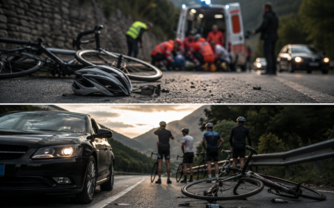 Auto usata come arma: anziano travolge un gruppo di ciclisti dopo un diverbio