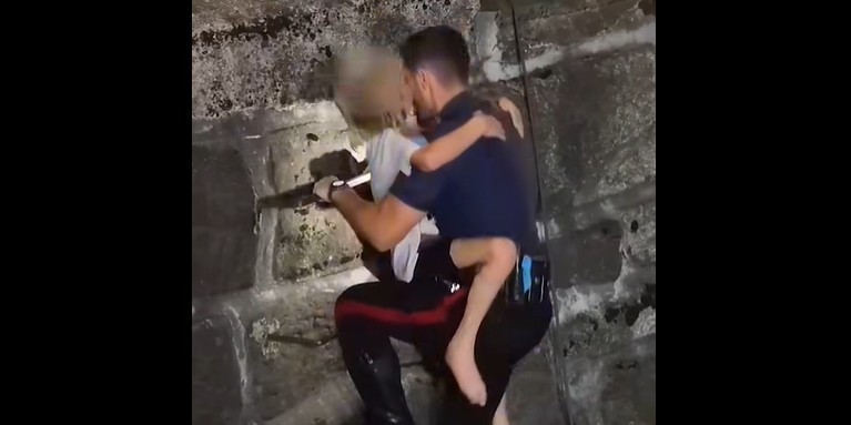 Tre bambini salvati dalla piena del Passirio a Merano