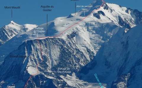 Chiusi i rifugi Tête Rousse e Goûter sul Monte Bianco