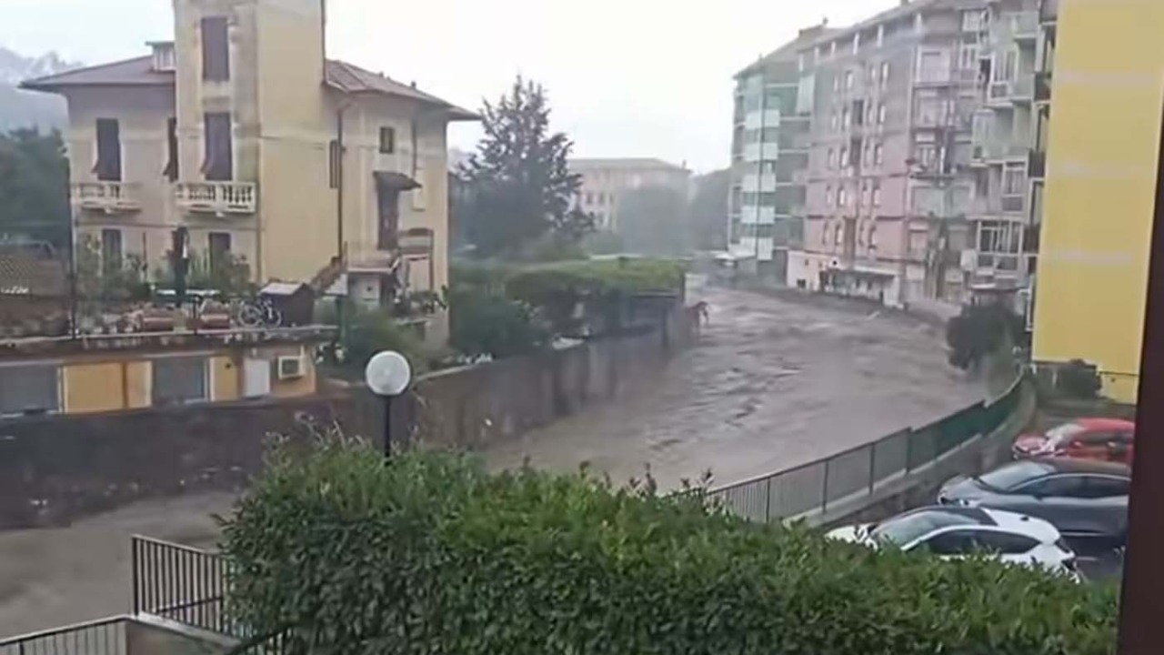 Sirene a Chiavari per il rischio di piena del Rupinaro