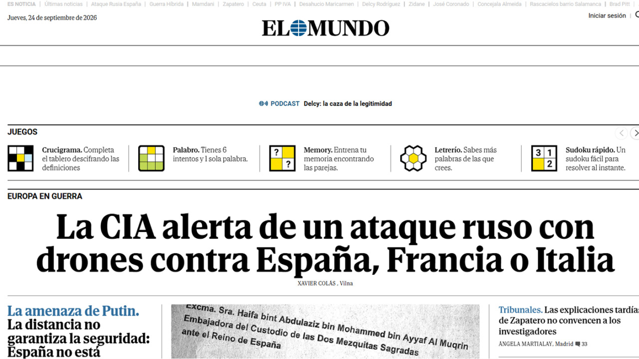 El Mundo: “Secondo la Cia, la Russia prepara attacchi con droni contro Francia, Spagna e Italia per condizionare le elezioni”