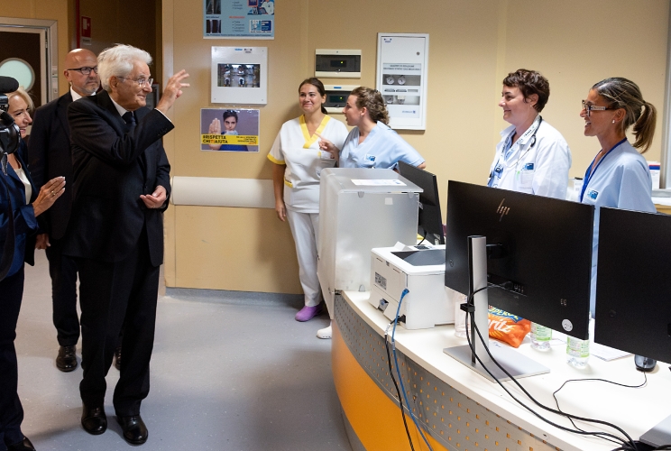 Mattarella visita il Codice Rosa dell’Ospedale Misericordia di Grosseto