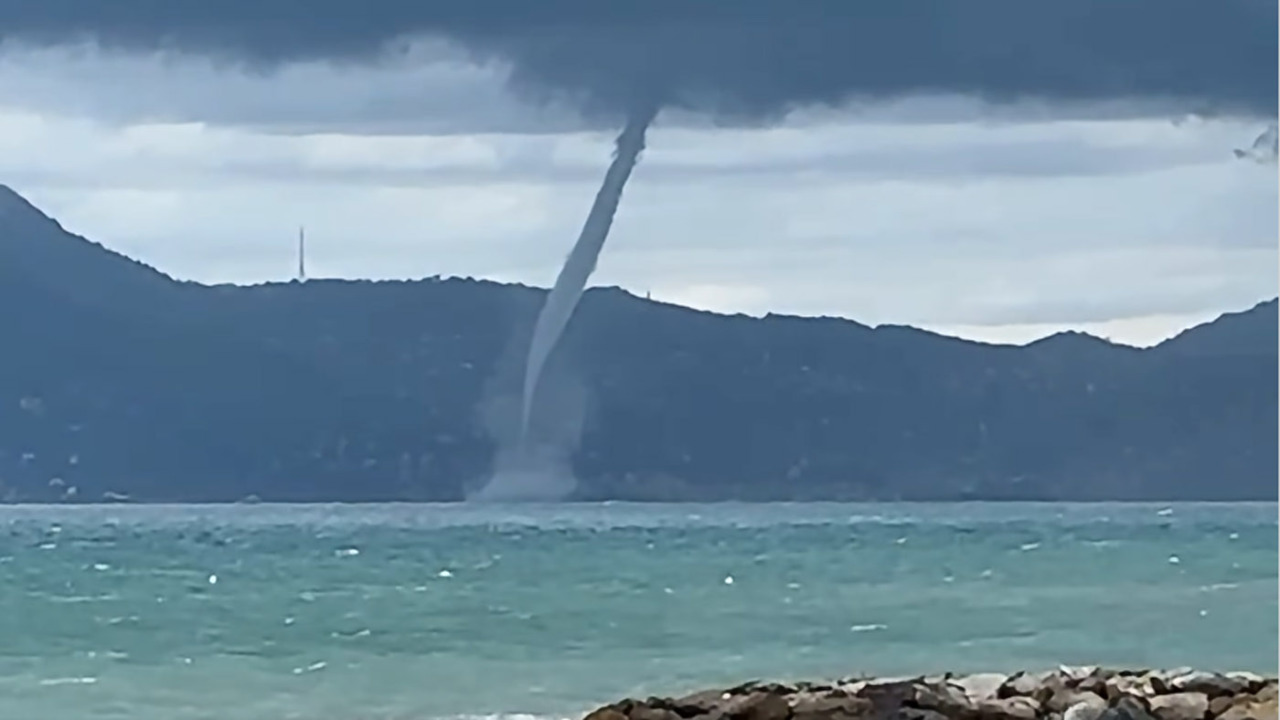Tutti i video della tromba marina ieri al largo di Rapallo e Santa Margherita