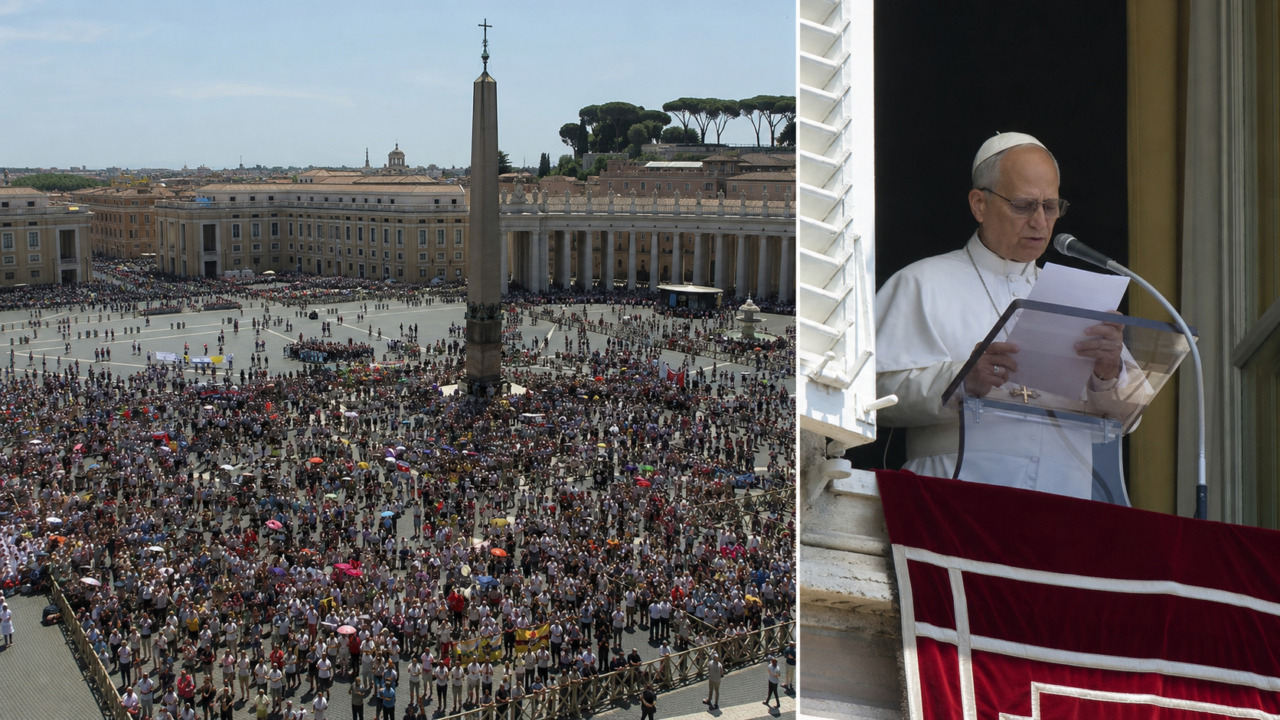 Leone XIV torna a San Pietro dopo l’intervento per l’Angelus: “Esperienza operazione mi ha avvicinato ai malati”