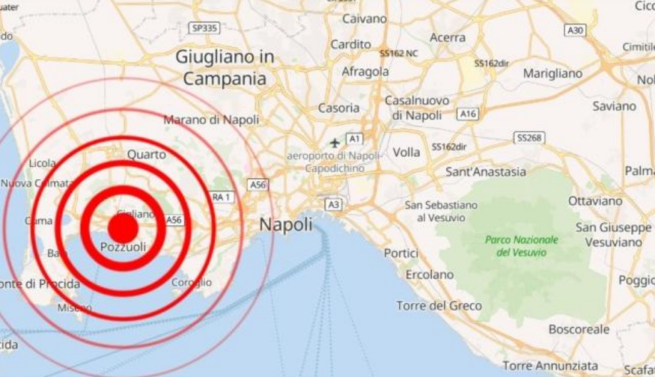Sciame sismico ai Campi Flegrei, quattro scosse rilevate